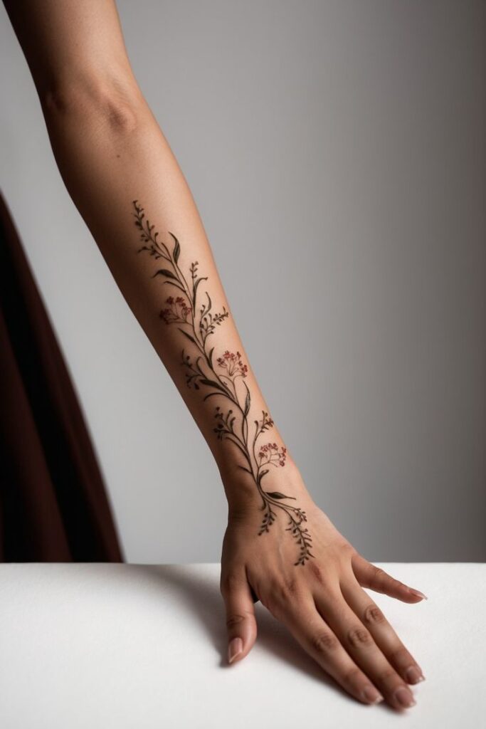 Trendy Mehndi Design for Arm