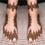 Trendy Mehndi Design For Ankle