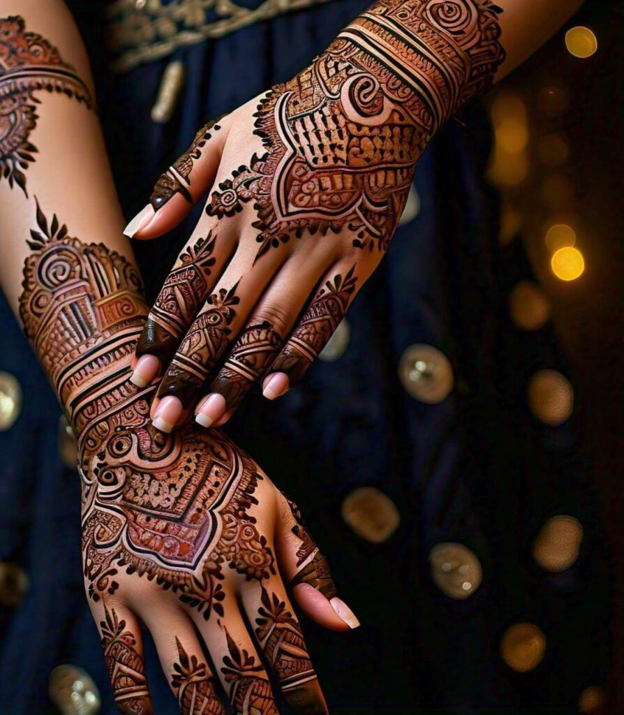 Arabic mehndi pattern