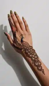 peacock mehndi