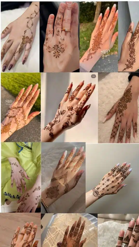 mehndi collage