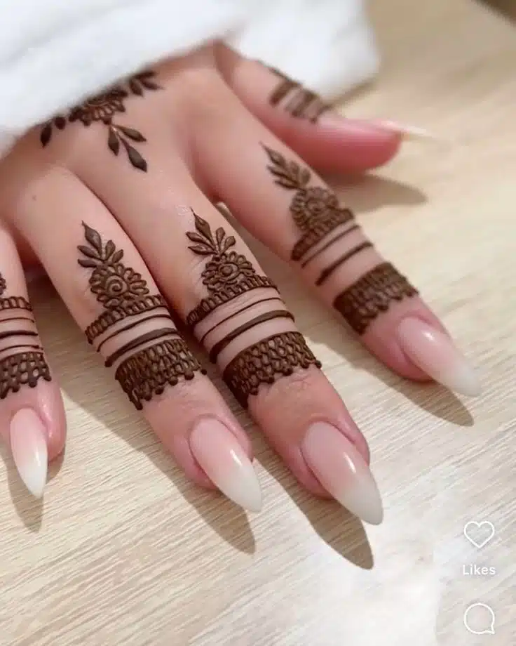 casual wear mehndi